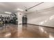 Finished garage with storage and epoxy flooring at 4526 E Vista Bonita Dr, Phoenix, AZ 85050