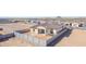 Aerial view of house highlighting backyard, block wall, and surrounding neighborhood at 13637 W Hackamore Dr, Peoria, AZ 85383