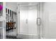 Large walk-in shower with glass doors and modern fixtures at 8643 E San Jacinto Dr, Scottsdale, AZ 85258