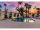Swimming pool with a Buddha statue and tranquil ambiance at 8643 E San Jacinto Dr, Scottsdale, AZ 85258