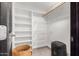Bright and spacious closet with ample shelving and wire racks at 8643 E San Jacinto Dr, Scottsdale, AZ 85258