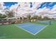 Expansive pickleball courts with green and blue surface at 11526 E Milagro Ave, Mesa, AZ 85209