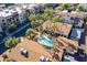 Complex overview showcasing the pool and surrounding area at 4848 N Woodmere Fairway -- # 15, Scottsdale, AZ 85251