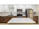 Modern kitchen with white cabinets and quartz countertops at 4848 N Woodmere Fairway -- # 15, Scottsdale, AZ 85251