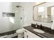 Clean bathroom with white subway tile and walk-in shower at 1016 E Tempe Dr, Tempe, AZ 85288