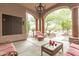 Relaxing patio with seating area, offering a tranquil outdoor space at 11305 S 195Th Dr, Buckeye, AZ 85326