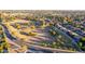 Aerial view of a neighborhood park with basketball court and play area at 491 W Courtney Ln, Tempe, AZ 85284