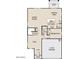 One-story floor plan featuring a Gathering room, kitchen, and 2-car garage at 3827 S 97Th Ave, Tolleson, AZ 85353