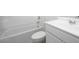 Clean bathroom with a bathtub, toilet, and vanity at 3827 S 97Th Ave, Tolleson, AZ 85353