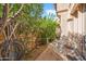 Private patio with white metal table and chairs at 7801 N Sherri Ln, Paradise Valley, AZ 85253