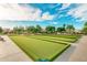 Bocce ball court with artificial turf and ample space at 3582 N 160Th Ave, Goodyear, AZ 85395