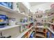 Well-organized pantry with ample shelving for storage at 3291 E Latham Way, Gilbert, AZ 85297