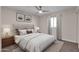 Spacious bedroom with a bed and nightstands at 8319 E Palm Ln, Scottsdale, AZ 85257