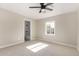 Bedroom with ensuite bathroom and ceiling fan at 1921 E Yale St, Phoenix, AZ 85006