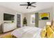 Bright bedroom with ensuite bathroom and mid-century modern decor at 1921 E Yale St, Phoenix, AZ 85006