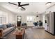Open living room featuring a sofa, chairs, and dining area at 1921 E Yale St, Phoenix, AZ 85006