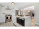 Modern kitchen with white cabinets, stainless steel appliances, and a large island at 1921 E Yale St, Phoenix, AZ 85006