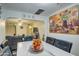 Elegant dining room showcasing a marble table and modern artwork at 8836 N 28Th Dr, Phoenix, AZ 85051