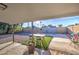 Backyard with covered patio, artificial turf and gravel at 8836 N 28Th Dr, Phoenix, AZ 85051