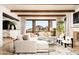 Bright living room with fireplace and mountain views at 4636 E Moonlight Way, Paradise Valley, AZ 85253
