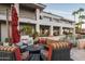 Relaxing patio with fire pit and outdoor seating at 4636 E Moonlight Way, Paradise Valley, AZ 85253
