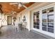 Covered patio with seating and access to pool at 36444 N Stardust Ln, Carefree, AZ 85377