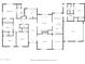 Floor plan displays a large home with multiple bedrooms, a kitchen, living room and garage at 36444 N Stardust Ln, Carefree, AZ 85377