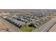 Aerial view of homes and streets in a new community at 11465 E Utah Ave, Mesa, AZ 85212