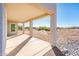 Covered patio with desert landscape views at 15435 W Bajada Dr, Surprise, AZ 85387
