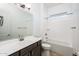 Clean bathroom with a bathtub, toilet and vanity at 15435 W Bajada Dr, Surprise, AZ 85387