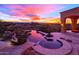 Stunning pool and spa with sunset view at 4836 E White Gates Dr, Phoenix, AZ 85018