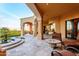 Spacious patio with ample seating and a view at 4836 E White Gates Dr, Phoenix, AZ 85018
