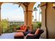 Relaxing patio with scenic city and mountain views at 4836 E White Gates Dr, Phoenix, AZ 85018
