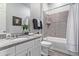 Bathroom with granite countertop and bathtub at 23680 N 168Th Ln, Surprise, AZ 85387