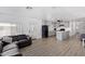 Open living room and kitchen with modern finishes at 2650 W Union Hills Dr # 258, Phoenix, AZ 85027