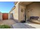 Home exterior featuring a wooden gate and a welcoming front porch at 4349 E Smokehouse E Trl, Cave Creek, AZ 85331