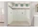 Spacious shower with glass enclosure and tile accents at 4287 E Clifton Ave, Gilbert, AZ 85295