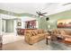 Living room with kitchen view and open concept layout at 120 E Rio Salado Pkwy # 201, Tempe, AZ 85281
