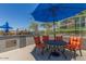 Outdoor kitchen with grill and seating area at 120 E Rio Salado Pkwy # 201, Tempe, AZ 85281