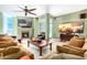 Living area with fireplace and large windows at 120 E Rio Salado Pkwy # 201, Tempe, AZ 85281