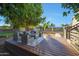 Relaxing backyard deck with patio furniture, offering ample space for outdoor enjoyment at 4331 W Port Au Prince Ln, Glendale, AZ 85306