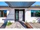 Modern entryway with pergola and paved walkway at 2330 E Cortez St, Phoenix, AZ 85028