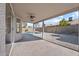 Covered patio overlooking the backyard with a swimming pool at 1207 N Velero St, Chandler, AZ 85225