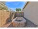 Landscaped side yard with raised planter and gravel at 21254 E Cherrywood Dr, Queen Creek, AZ 85142