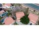 Aerial view showing house, backyard, and surrounding neighborhood at 5702 W Windrose Dr, Glendale, AZ 85304