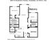 Two-bedroom floor plan with balcony and den at 4803 N Woodmere Fairway -- # 2006, Scottsdale, AZ 85251