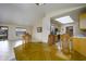 View of the kitchen and dining area with tile floors at 10832 E Keats E Ave, Mesa, AZ 85209