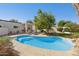 Relaxing kidney-shaped pool in a private backyard oasis at 8728 E Via De Viva --, Scottsdale, AZ 85258