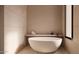 Modern bathroom featuring a freestanding soaking tub and stylish tile at 10948 E Rising Sun Dr, Scottsdale, AZ 85262
