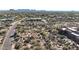 Aerial view of a residential lot with mountain views at 10948 E Rising Sun Dr, Scottsdale, AZ 85262
